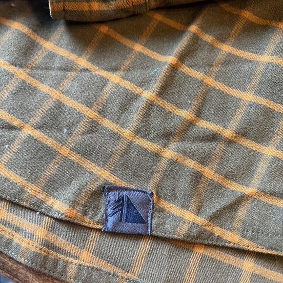 LL Bean Retro Plaid Single Pocket Button Down Men's Shirt Size Medium - Picture 6 of 10